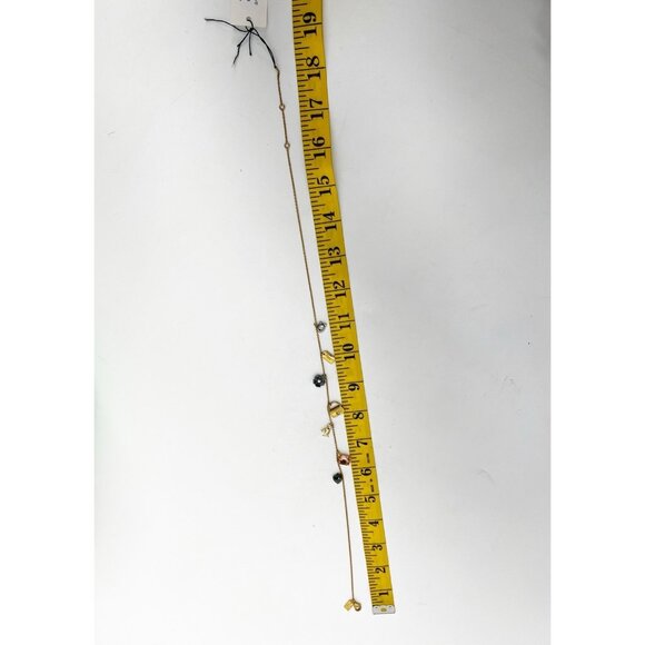 Coach Beautiful Gold Tone Signature Tabby Multi Charm Pendant Necklace NWT - Picture 8 of 9